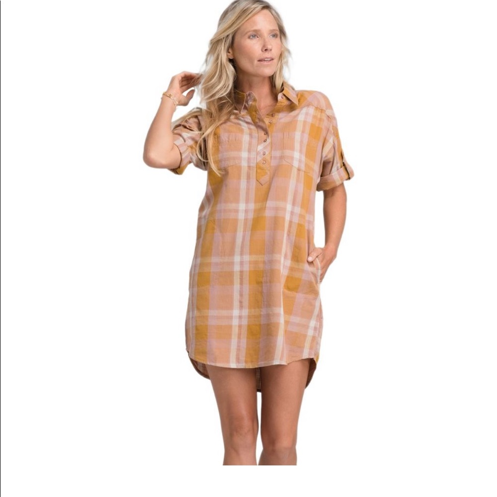 Prana plaid Deryn dress.